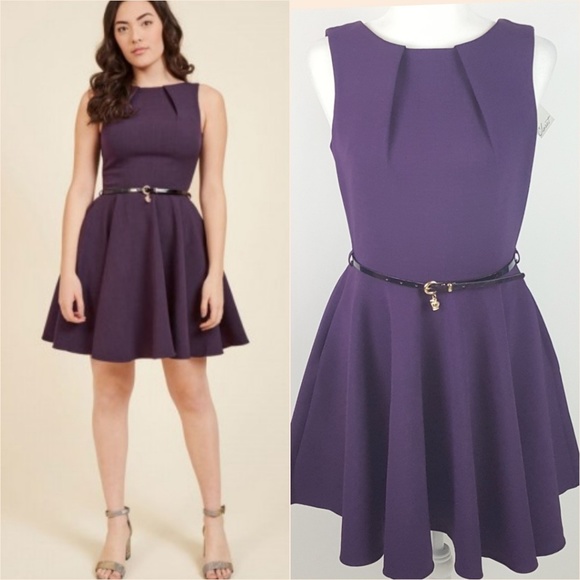 closet purple dress